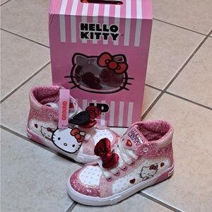 Hello Kitty - Ground Up Hello Kitty Glitter Little Girls Shoes - Kids Size 1Y